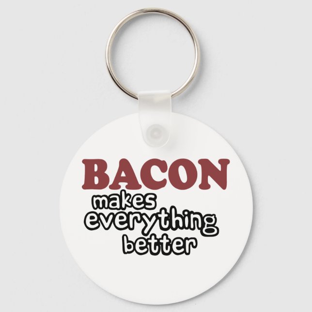 bacon gör allt bättre nyckelring (Framsida)