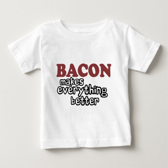 bacon gör allt bättre t shirt (Framsida)