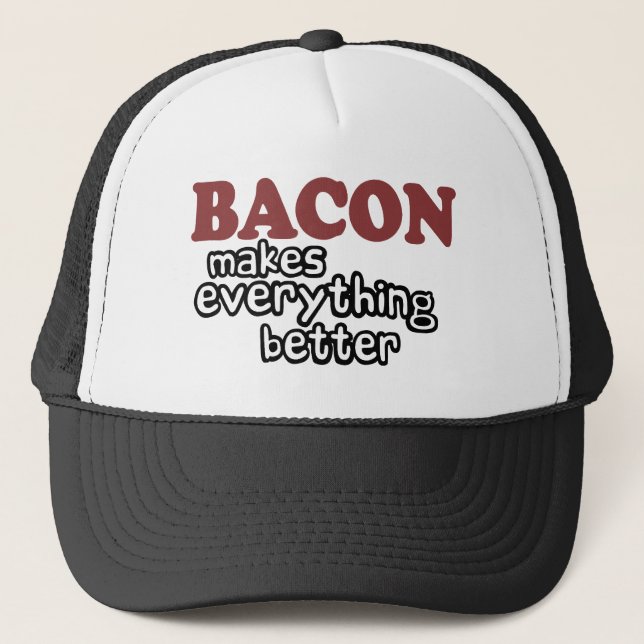 bacon gör allt bättre truckerkeps (Framsida)