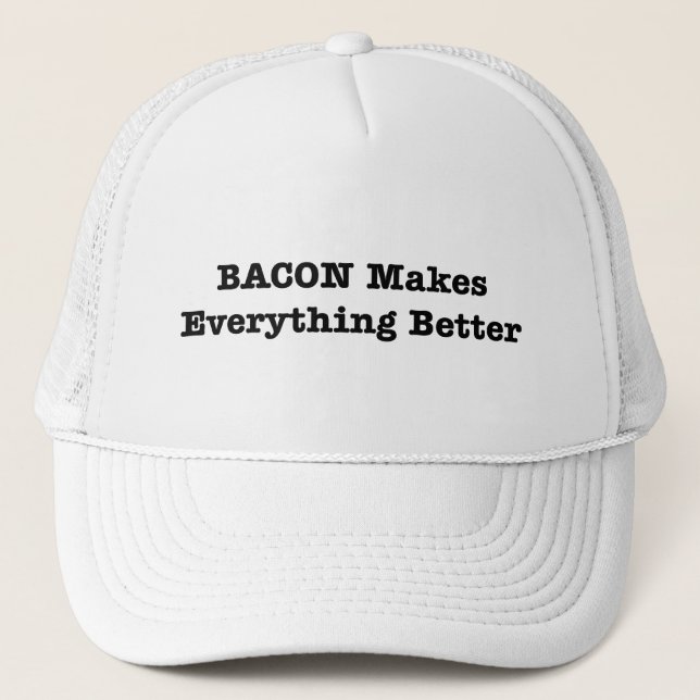 BACON gör allt bättre Truckerkeps (Framsida)