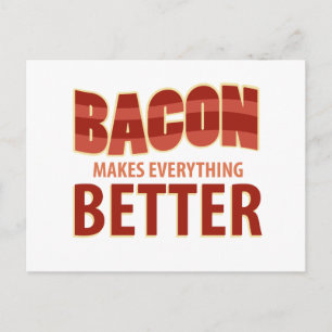 Bacon gör allt bättre vykort