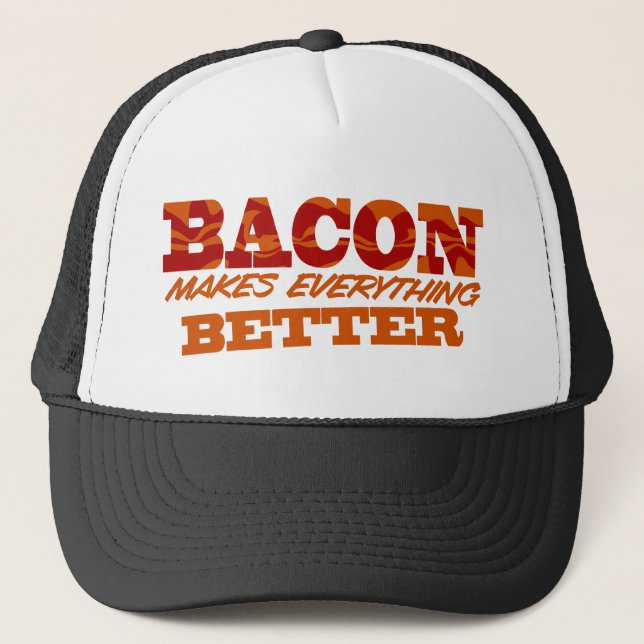 Bacon gör allt förbättrar $17,95 (11 färger) keps (Framsida)