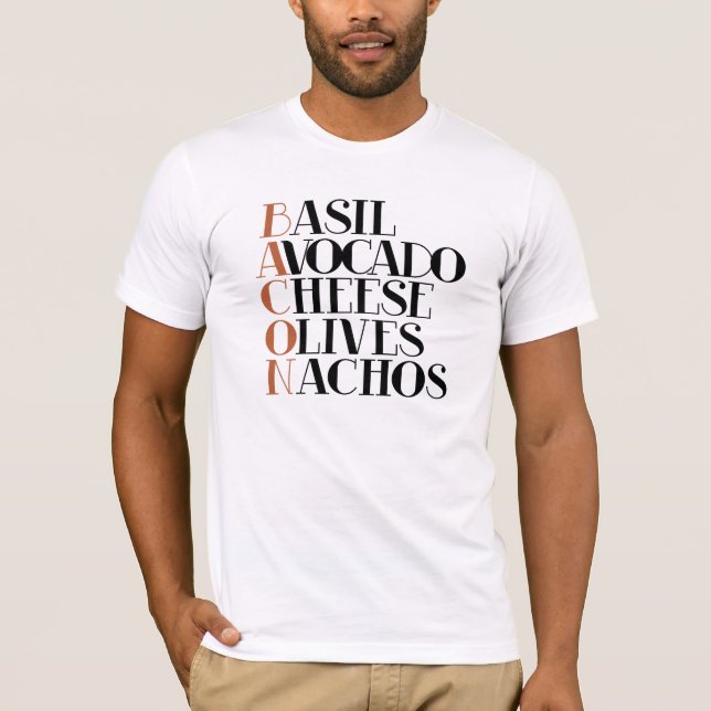 Bacon Gourmet T-shirt (Framsida)