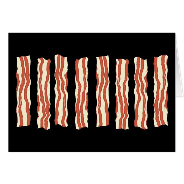 Bacon Hälsningskort (Framsidan Horizontal)