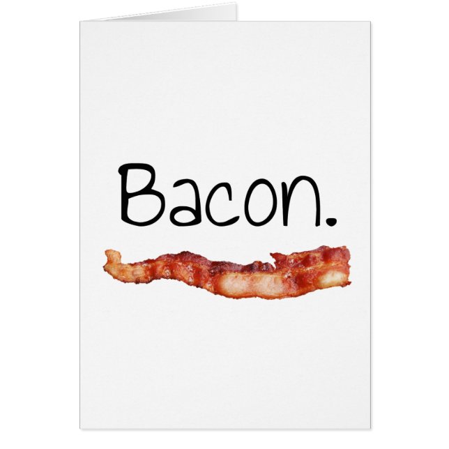 Bacon. Hälsningskort (Framsidan)
