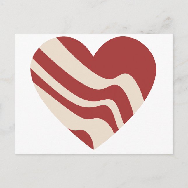 Bacon Heart Vykort (Framsida)
