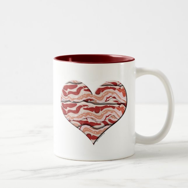 Bacon Hearted Två-Tonad Mugg (Höger)