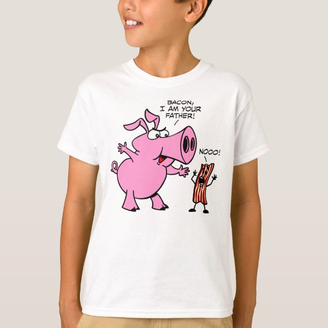 Bacon I-förmiddag din far Tee Shirt (Framsida)