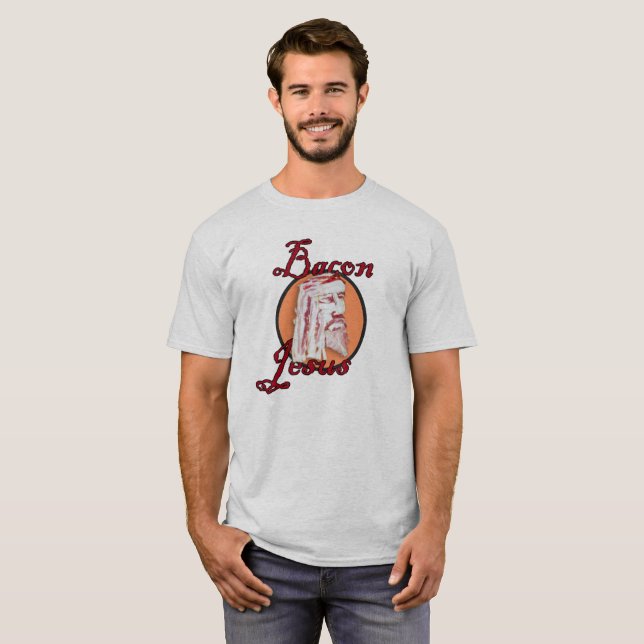Bacon Jesus T Shirt (Hel framsida)