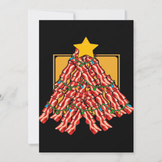 Bacon Julgran Ljussättning Julkort