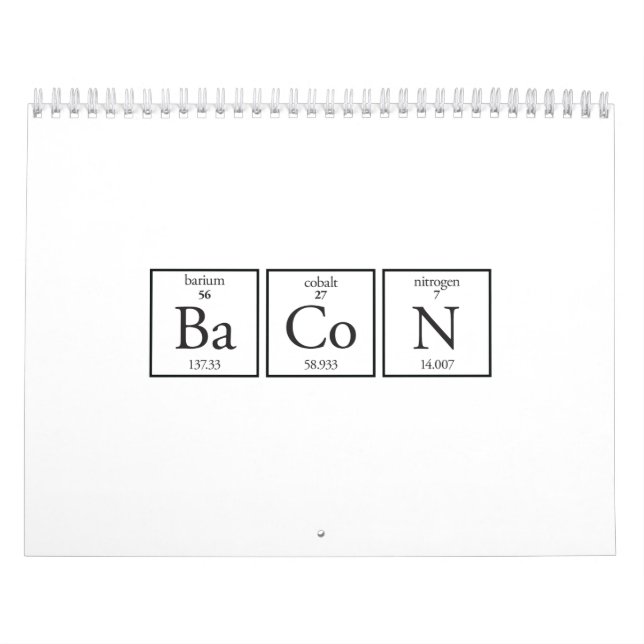 Bacon Kalender (Omslag)