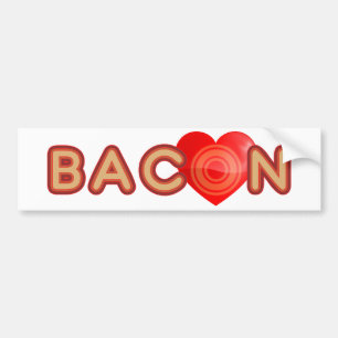 Bacon KÄRLEK Bildekal
