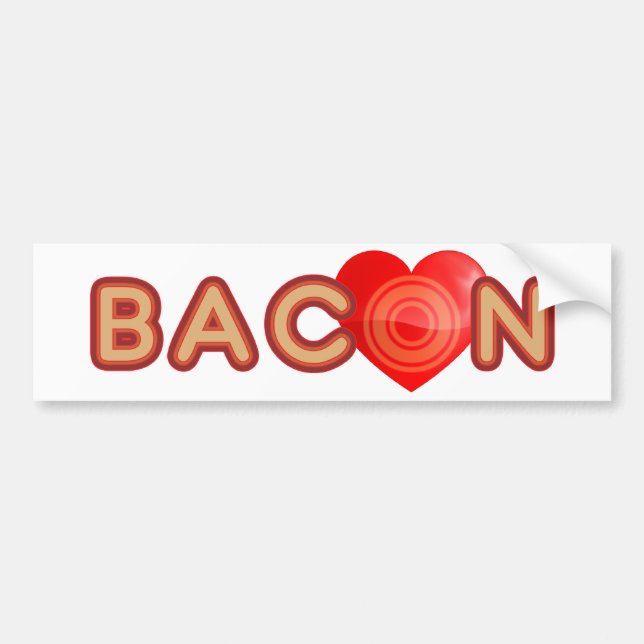 Bacon KÄRLEK Bildekal (Framsidan)