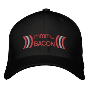 Bacon KÄRLEK Broderad Keps