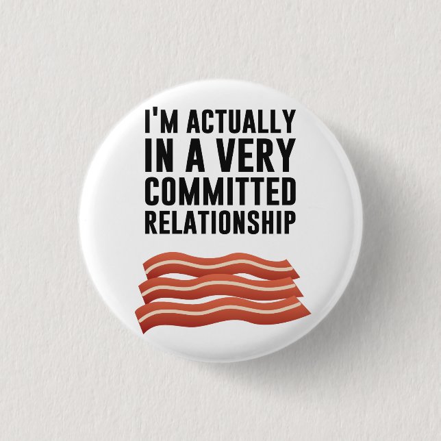 Bacon Kärlek - en allvarlig relation Knapp (Framsida)