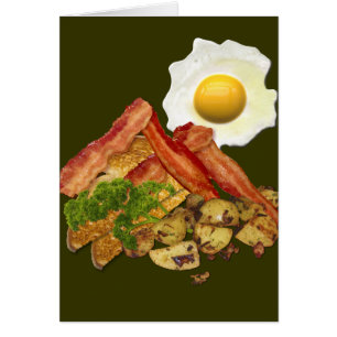 Bacon KÄRLEK Hälsningskort