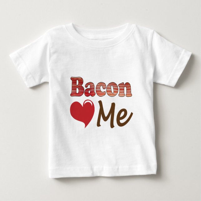 Bacon Kärlek Me T-shirt (Framsida)