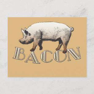 Bacon KÄRLEK Vykort