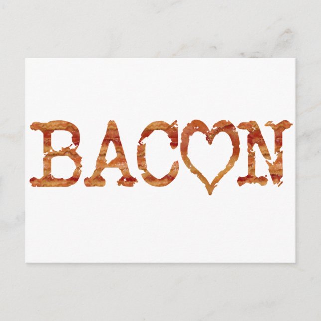 Bacon KÄRLEK Vykort (Framsida)