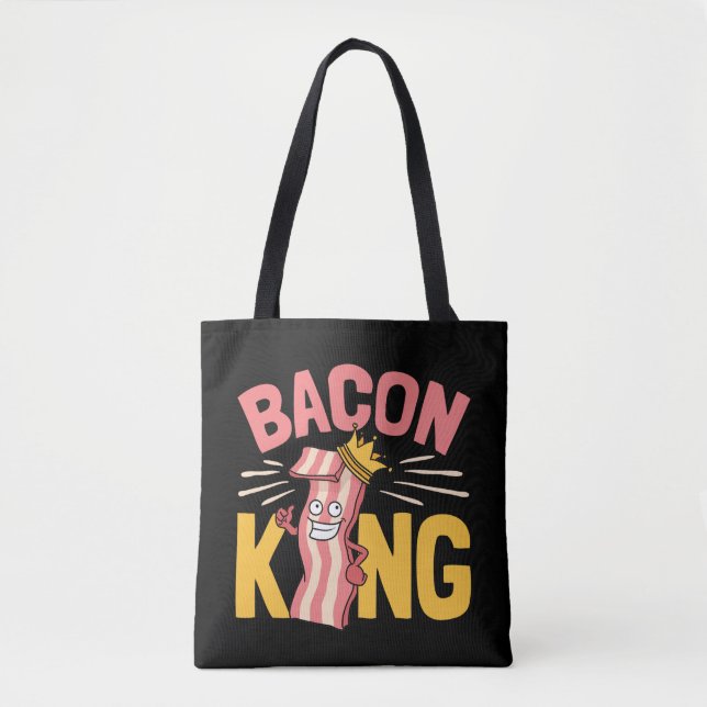 Bacon King Älskare Män Tygkasse (Framsida)