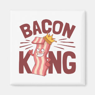 Bacon King Meat Lover-presenter för män och pojkar Magnet