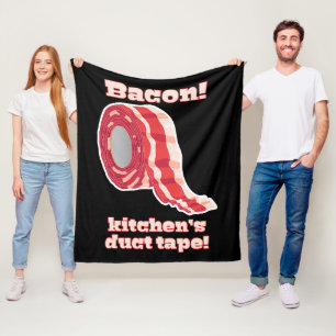 Bacon! Köks näsband! Fleecefilt