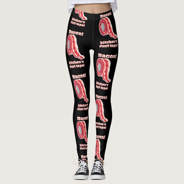 Bacon! Köks näsband! Leggings (Framsida)