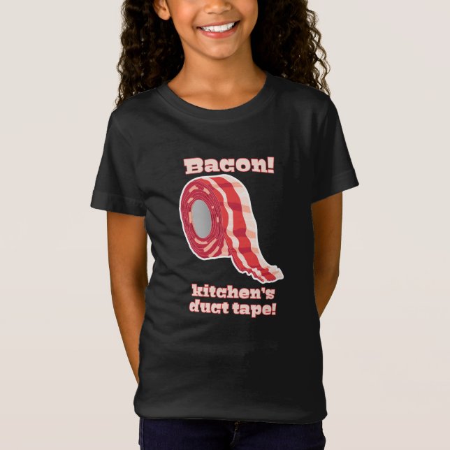 Bacon!... Köksduktband! T Shirt (Framsida)