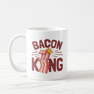 Bacon Kung Kött Älskare ger för manar pojke Kaffemugg