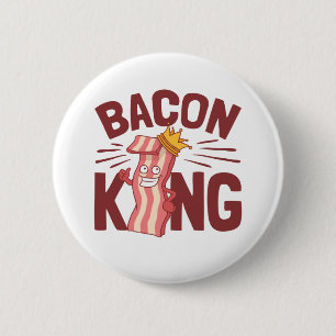 Bacon Kung Kött Älskare ger för manar pojke Knapp