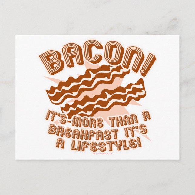 Bacon Lifestyle Vykort (Framsida)
