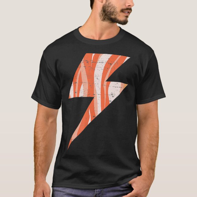 Bacon Lightning Bolt Keto Diet chocking T  Shirt (Framsida)