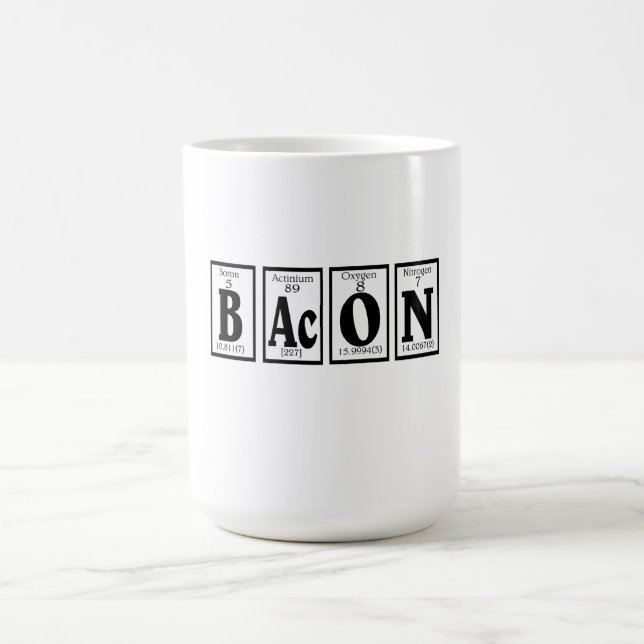 Bacon med ditt kaffe kaffemugg (Center)