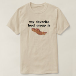 Bacon min favorit matgrupp T-shirt