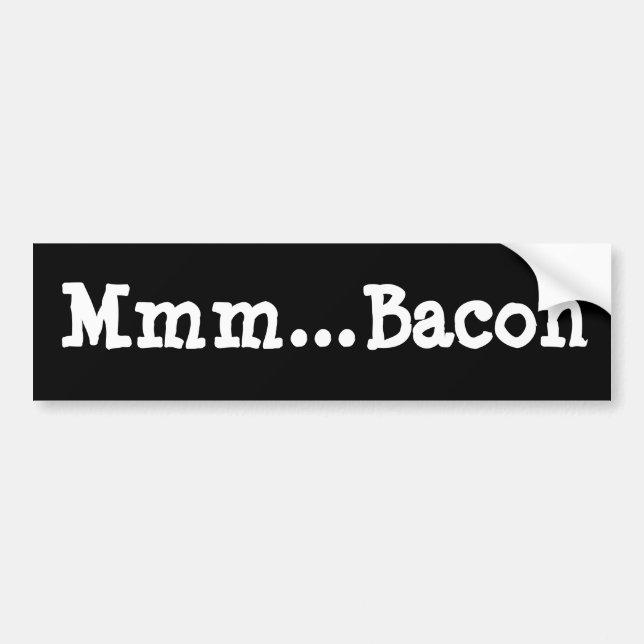 … Bacon Mmm Bildekal (Framsidan)