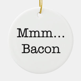 Bacon Mmm Julgransprydnad Keramik
