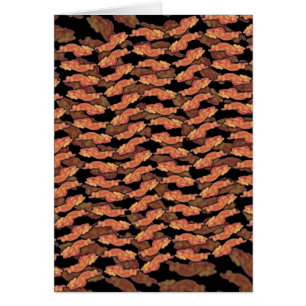 Bacon Mönster Hälsningskort