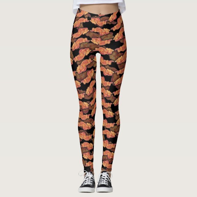 Bacon Mönster Leggings (Framsida)