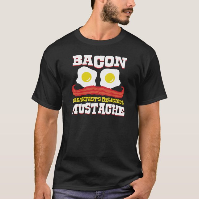 Bacon Mustache Tröja (Framsida)