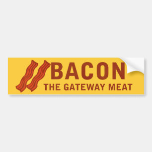 Bacon nyckelköttbildekalet bildekal