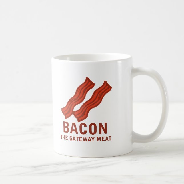 Bacon nyckelköttet kaffemugg (Höger)