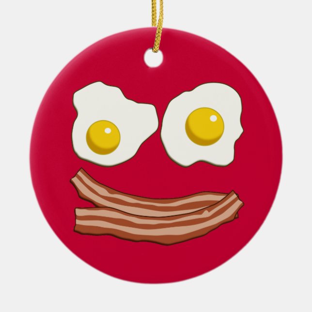 Bacon och ägg Ornament (Framsidan)