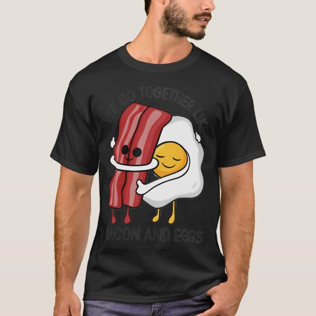 Bacon och ägg t shirt (Framsida)