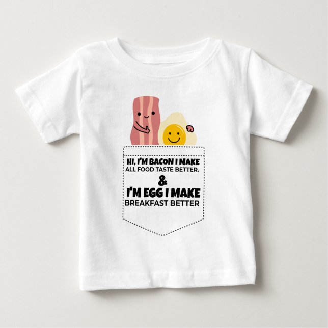 Bacon och ägg-tal T-Shirt (Framsida)