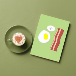 Bacon- och äggårskort kort