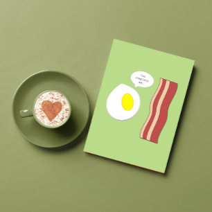 Bacon- och äggårskort kort
