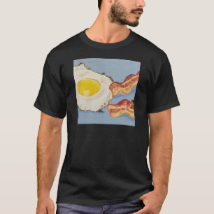 Bacon- och äggfrukost-målning tee