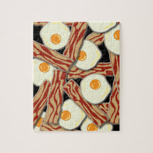 Bacon- och äggmönster pussel