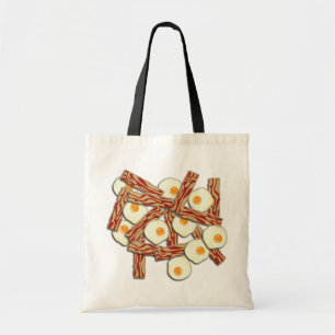 Bacon- och äggmönster tygkasse