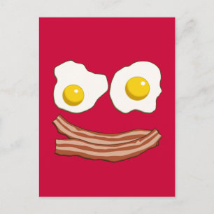 Bacon- och äggvykort vykort